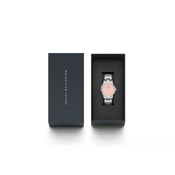 DANIEL WELLINGTON Relógio de mulher Petite Lumine 32mm ouro rosa malha DW00100535