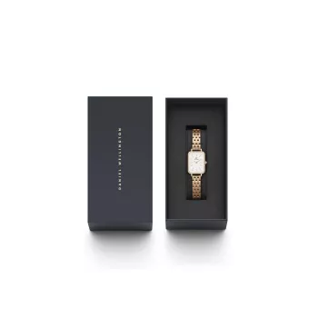 Relógio de mulher DANIEL WELLINGTON DW00100672 20mm ouro rosa aço inoxidável mesh