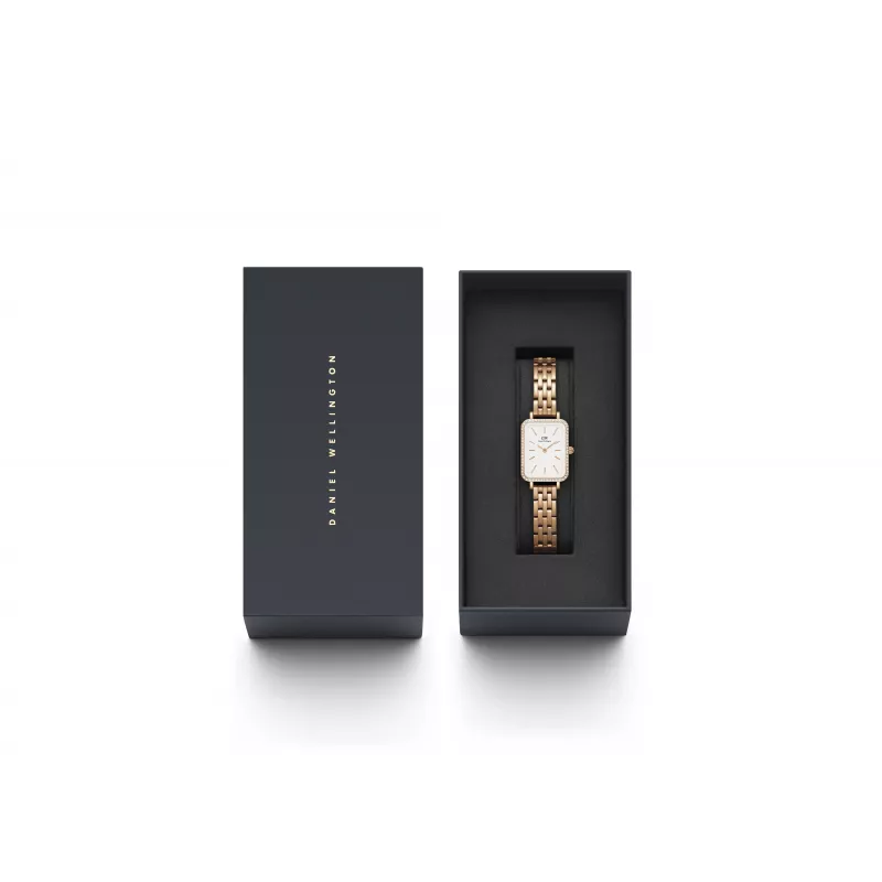 Relógio de mulher DANIEL WELLINGTON DW00100672 20mm ouro rosa aço inoxidável mesh
