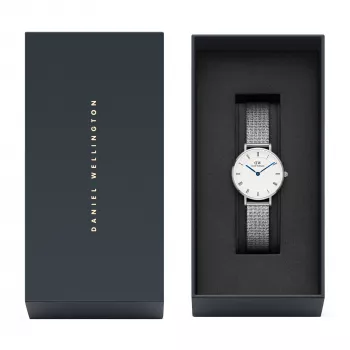 DANIEL WELLINGTON Relógio de mulher DW00100684 28mm prateado aço inoxidável malha