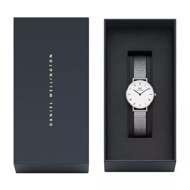 DANIEL WELLINGTON Relógio de mulher DW00100684 28mm prateado aço inoxidável malha