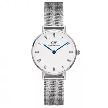 DANIEL WELLINGTON Relógio de mulher DW00100684 28mm prateado aço inoxidável malha