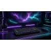 Teclado mecânico Dark Project ALU81A Terra Nova G3MS Moonstone Switch, US ANSI, Preto