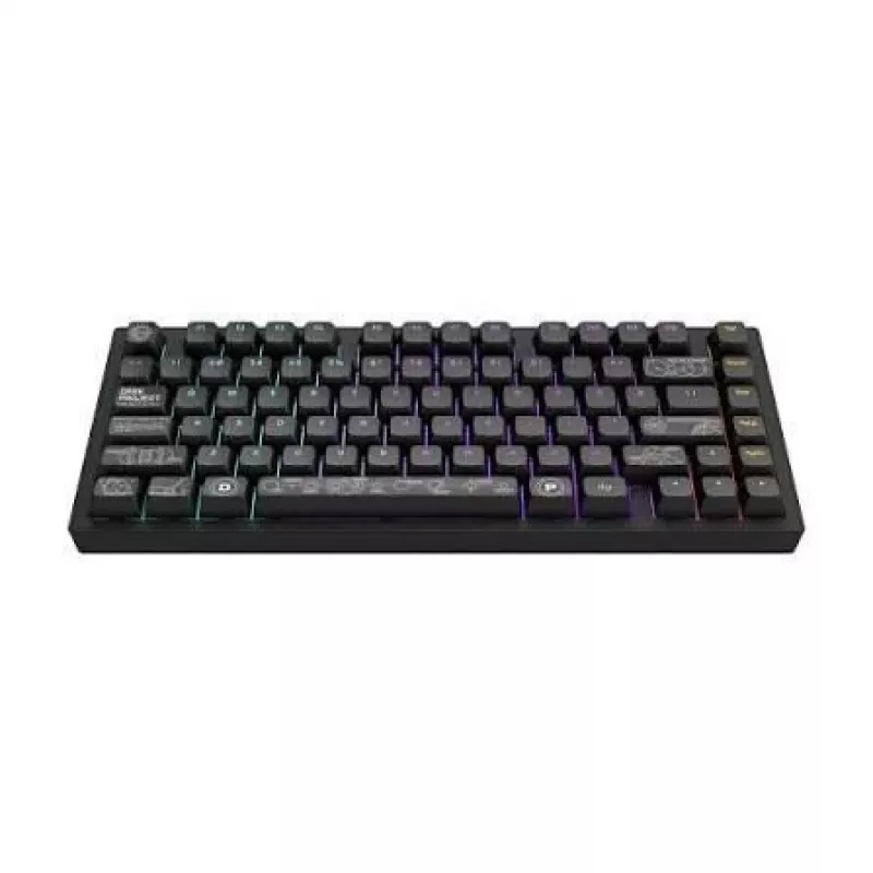 Teclado mecânico Dark Project ALU81A Terra Nova G3MS Moonstone Switch, US ANSI, Preto