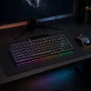Teclado gaming mecânico TKL Dark Project Terra Nostra G3MS Moonstone Switch, US ANSI, preto