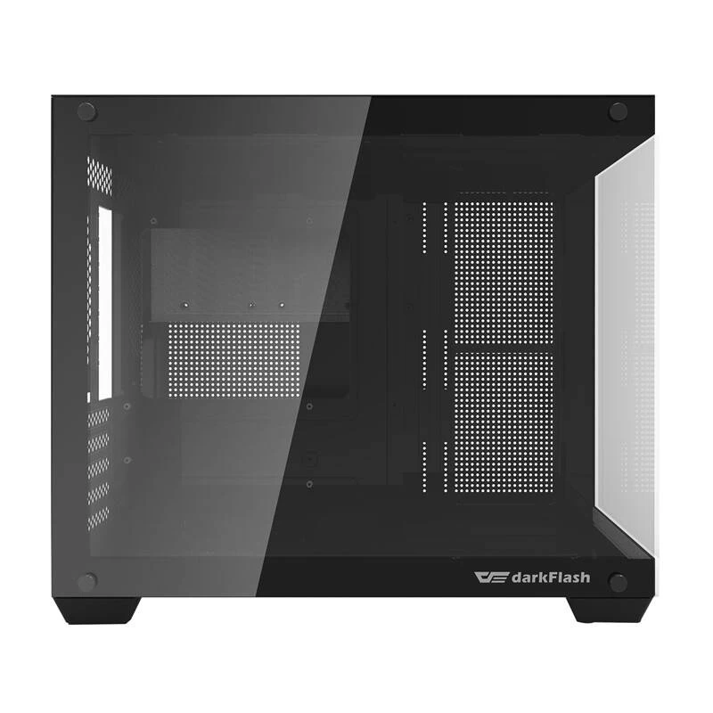 Caixa de PC mid-tower Darkflash C285MP, painel lateral em vidro temperado, ATX, preto