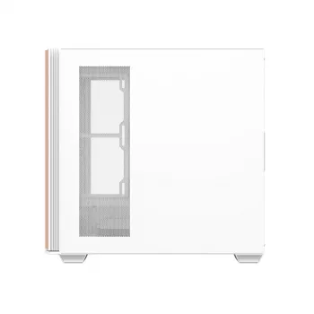 Darkflash DS900WS Caixa de computador ATX Mid-Tower, branco, vidro temperado, sem ventoinhas