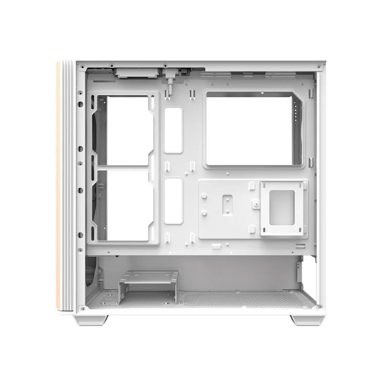 Darkflash DS900WS Caixa de computador ATX Mid-Tower, branco, vidro temperado, sem ventoinhas