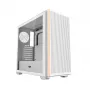 Darkflash DS900WS Caixa de computador ATX Mid-Tower, branco, vidro temperado, sem ventoinhas