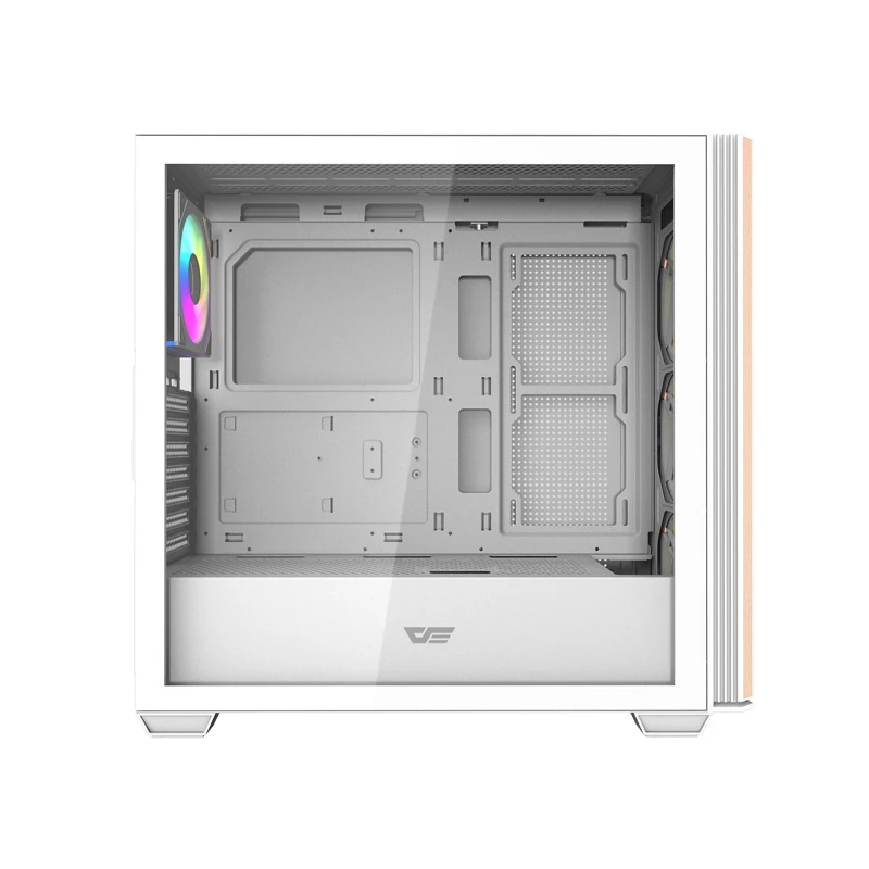Caixa mid tower DARKFLASH DS900WS branca com 4 ventoinhas ARGB