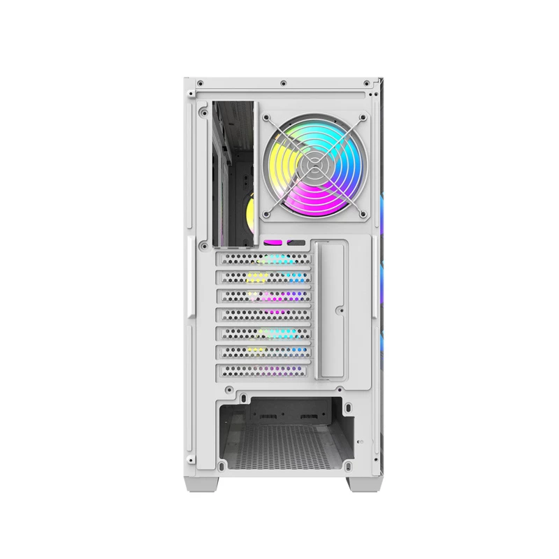 Caixa mid tower DARKFLASH DS900WS branca com 4 ventoinhas ARGB