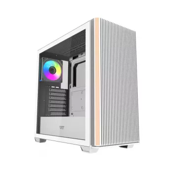 Caixa mid tower DARKFLASH DS900WS branca com 4 ventoinhas ARGB