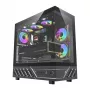 Caixa de computador Mid-Tower DarkFlash DS950 (preta) com 6 ventoinhas ARGB pré-instaladas