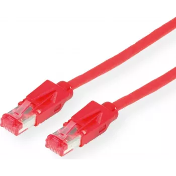 Dätwyler Cabo Patch Cat 6 S/FTP RJ45 para RJ45, 0,5 m, Vermelho, LSZH 21.05.0001
