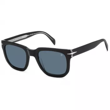 DAVID BECKHAM DB-7118-S-7C5 óculos de sol retangulares em acetato para homem Havana castanho 52mm