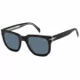 DAVID BECKHAM DB-7118-S-7C5 óculos de sol retangulares em acetato para homem Havana castanho 52mm