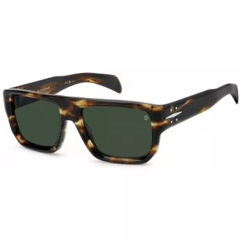 DAVID BECKHAM DB-7132-S-WR9 Óculos de sol retangulares de acetato Havana/castanho 56/18/140 mm