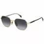 Óculos de sol de homem DAVID BECKHAM DB1162FSRHL formato quadrado acetato Havana verde 56/19/145
