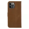 dbramante1928 Copenhagen Slim Capa flip para Apple iPhone 13 Pro Max, pele granulada, castanho claro