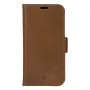 dbramante1928 Copenhagen Slim Capa flip para Apple iPhone 13 Pro Max, pele granulada, castanho claro