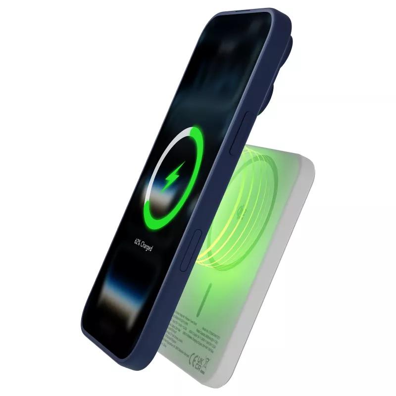 DBRAMANTE 1928 dbramante1928 rechargePowerBank5KWLSlimQi225wWHT Power bank sem fios 5000 mAh branco