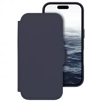dbramante1928 Lynge capa flip para telemóvel - compatibilidade MagSafe - Deep Water - para Apple iPhone 17