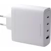 Carregador de parede GaN DBRAMANTE1928 Re-Charge 140W – 4 portas de saída (3x USB-C, 1x USB-A) – branco