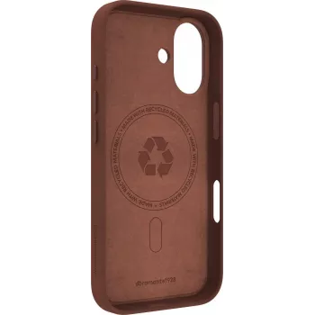 dbramante1928 Roskilde capa traseira para telemóvel - compatível com MagSafe - pele genuína - Dark Tan - para Apple iPhone 17
