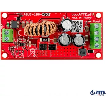 Conversor DC/DC ATTE ASUC-100-480-OF 100W 48V entrada 12V saída calha DIN