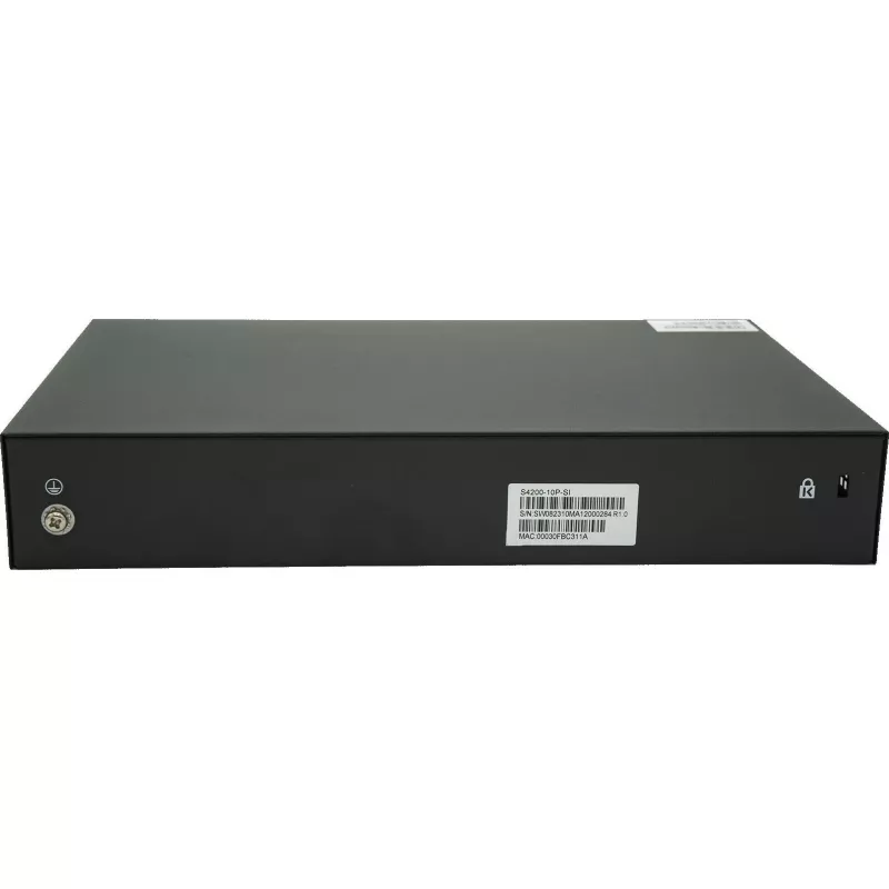 Switch gerido DCN S4200-10P-SI Layer 2 PoE+, 8x Gigabit RJ45 (PoE+), 2x SFP, 130W
