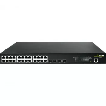 Switch gerido Layer 2 PoE+ DCN S4200-28P-PL-SI-R2, 24 portas Gigabit PoE+, 4x SFP, 200W