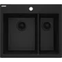 Lava-loiça de granito compósito DEANTE 1,5 cubas preto 780x435mm