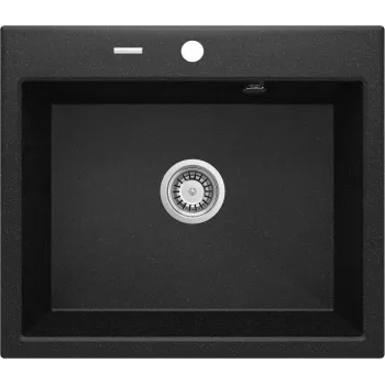 DEANTE Lava-loiça de granito compósito 1 cuba 780x440mm preto