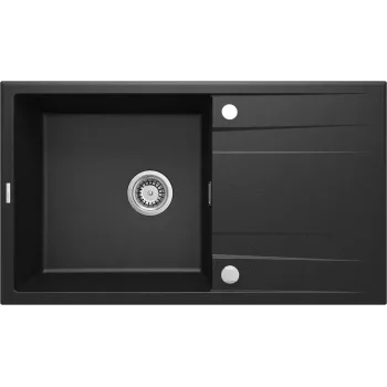 DEANTE Lava-loiça de cozinha em compósito de granito 1 cuba com escorredor, bege, 780x435 mm