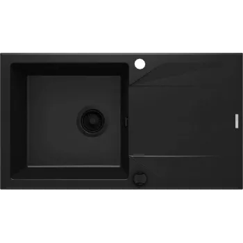 DEANTE Pia de compósito de granito de 1 cuba com escorredor - Bege - 620x500mm