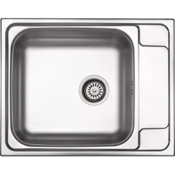 Lava-loiça DEANTE 1 cuba em aço com escorredor - aço inoxidável escovado, 780x435 mm, de embutir