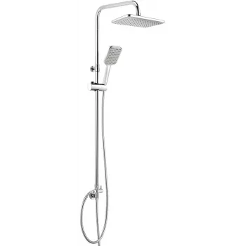 Chuveiro de mão DEANTE 1 função cromado 80mm jato de chuva ABS