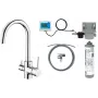 Torneira de cozinha DEANTE 3 vias com conjunto de filtro de água, preto mate, BCHF064M