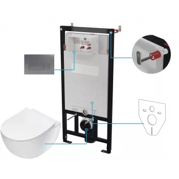 Conjunto de sanita encastrada 6-em-1 DEANTE