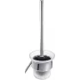 DEANTE ADI 0711 Conjunto de escova de sanita de parede, aço inoxidável, Prateado, Série Leman