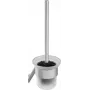 DEANTE ADI F711 Escova de sanita de parede com suporte em aço inoxidável, prateado mate, 38 cm