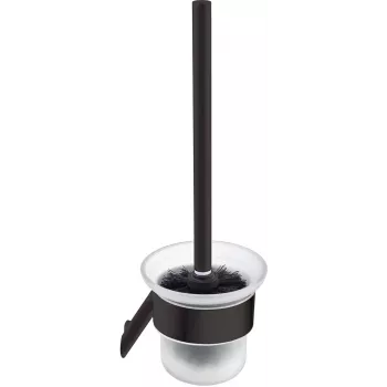DEANTE ADI N711 Conjunto de Escova para Sanita com Suporte em Aço Inoxidável, Prateado, Mate