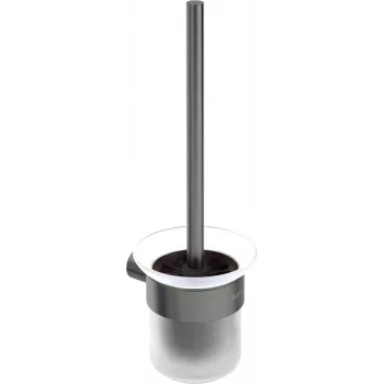 DEANTE ADR_D711 Conjunto de escova de sanita de parede LOFT preto mate