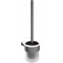 DEANTE ADR_D711 Conjunto de escova de sanita de parede LOFT preto mate