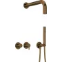 Conjunto de duche encastrado DEANTE Arnika com chuveiro de teto - misturadora horizontal, cromado, 2 funções