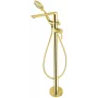 DEANTE Misturadora Monocomando de Banheira de Pé com Conjunto de Chuveiro, Dourado, Latão, Monocomando, Montagem de Pé