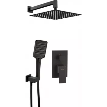 DEANTE Arnika Nero Conjunto de duche encastrado preto mate