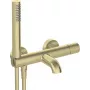 Misturadora de banheira DEANTE com conjunto de duche – monocomando de parede, cromado, latão, cartucho cerâmico, mangueira de aço inoxidável 150 cm