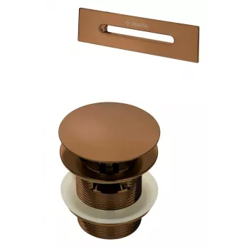 Conjunto de escoamento e transbordo DEANTE para banheira - cromado, click-clack automático