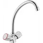 DEANTE BON 060D Torneira de cozinha de pé cromada monocomando com bica giratória em latão